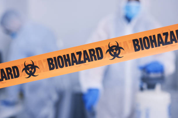 Professional Biohazard Cleanup technician working in Salisbury, MO